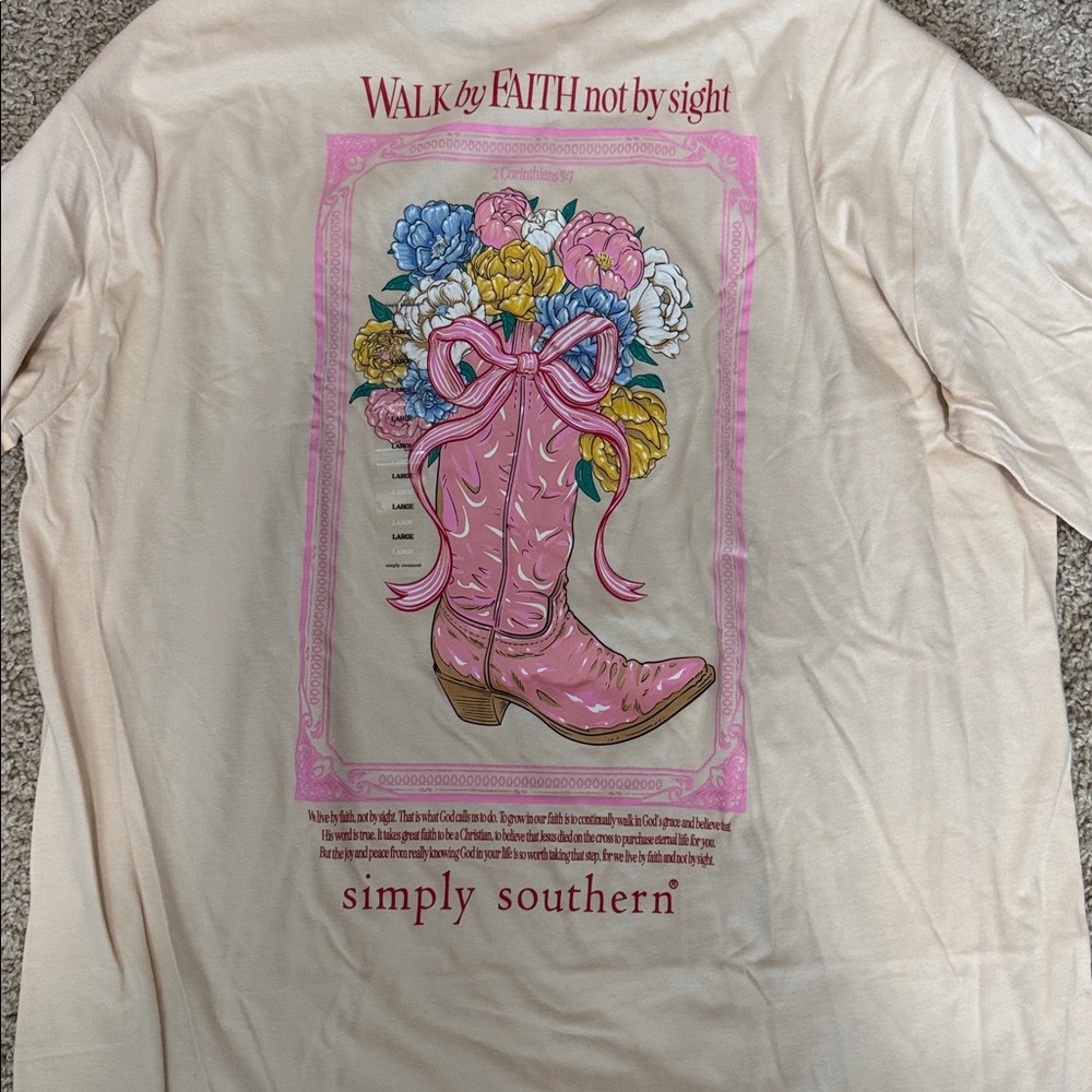 Walk By Faith Long Sleeve Tee - Picture 3 of 3